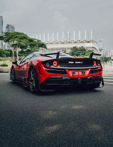 ชุดแต่งคาร์บอนไฟเบอร์สไตล์ MSY สำหรับ Ferrari F8 รุ่นใหม่ พร้อมกันชน สเกิร์ตข้าง ดิฟฟิวเซอร์ สปอยเลอร์ อัพเกรด - Product Image 3