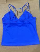 Ensemble 2 pièces de yoga sans couture : débardeur de sport moulant et très élastique, et short de sport taille haute personnalisé pour le cyclisme et la course à pied