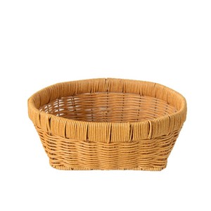 Oval Wicker Storage <b>Basket</b> Natural Rattan Weaving Living Room Fruit Plate Miscellaneous Organizer Standing Type - Product Image 2