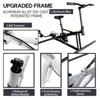 Vélo aquatique SUP à ponton plat pour une personne, cadre en aluminium avec plateforme flottante avant, vitesse pour la plage, pliable, de Chine, Lumark
