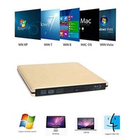 Unidad Óptica Externa Delgada, Grabadora de Blu-Ray 4K, Reproductor de DVD USB 3.0, Grabadora/Lectora de Blu-Ray 3D, Grabadora de CD/DVD