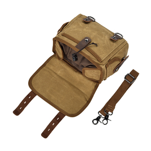 Sac de Selle de <span class=keywords><strong>Moto</strong></span> Étanche <span class=keywords><strong>Vintage</strong></span> Rétro pour <span class=keywords><strong>Moto</strong></span>, Sac Arrière en Toile Cirée, Sac Latéral pour Motard Homme - Product Image 5