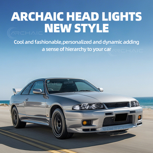 ไฟหน้า LED แบบโบราณสำหรับ R33 Skyline ซีรีส์ 1 และ ซีรีส์ 3 (ไม่ใช่สำหรับ GTR) GTS GTST <span class=keywords><strong>GTT</strong></span> R33 ไฟหน้าแบบ OE รุ่นก่อนปรับโฉม ปี 1993-1996 - Product Image 6