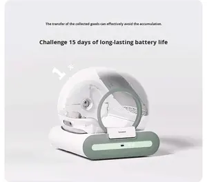 Tonepie Bac à Litière Intelligent en Plastique Écologique <span class=keywords><strong>pour</strong></span> <span class=keywords><strong>Chat</strong></span> avec Bac à Litière Électrique <span class=keywords><strong>de</strong></span> Nettoyage Automatique Capacité <span class=keywords><strong>de</strong></span> 60L - Product Image 6