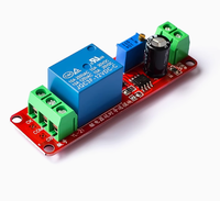 Modul Saklar Timer NE555 DC 12V dengan Relay Tunda, Dapat Diatur 0~10 Detik