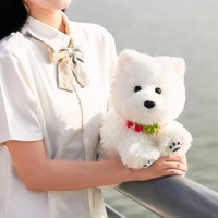 Peluche West Highland White Terrier, adorable chien en peluche, sac à dos en peluche, cadeau d'anniversaire, souvenir