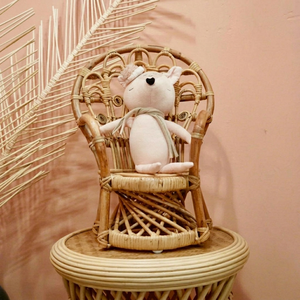 Muestra gratis, silla de juguete de muñeca, silla de utilería de fotografía para niños, juguetes infantiles de mimbre de ratán natural - Product Image 1
