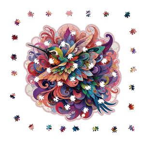Adultes Colibri Jardin 300 pièces <span class=keywords><strong>Puzzle</strong></span> en bois Art floral des oiseaux pour la thérapie de soulagement du stress et la pleine conscience Décoration intérieure - Product Image 1