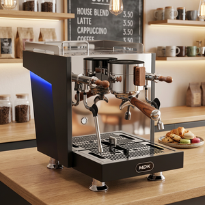 Máquina de Espresso Comercial de Doble Caldera con Bomba Rotativa, Cabezal de Cobre y Acero Inoxidable, Equipo para Hotel, Auto y Bar, 12 Bares, MC-28 - Product Image 1