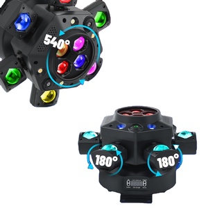 Nuevo Proyector de Luces Hengyu 2026, Seis Brazos, Efecto Ojo de Abeja, RGBW, Láser, Multipatrón, DMX512, Sonido, Control Remoto, Funcionamiento Automático, para Discotecas, KTV, Bares, Eventos - Product Image 3