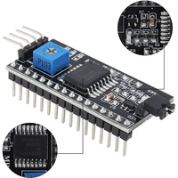Placa Adaptadora de Interfaz Serial IIC I2C TWI SPI para Pantalla LCD 1602 2004, Módulo Convertidor LCD1602 PCF8574