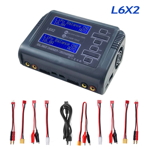 공급 업체 새로운 L6X2 <span class=keywords><strong>LiPo</strong></span> 배터리 충전기 듀얼 채널 <span class=keywords><strong>10A</strong></span> AC 150W 240W 1-6S 리튬 이온 LiFe NiCd NiMH LiHV PB 스마트 방전기 - Product Image 4