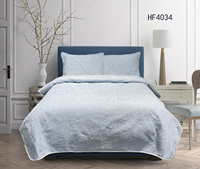 Couette en microfibre brodée OEM ODM couvre-lits en usine couvre-lits classique et solide couvre-lit
