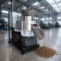 Ligne de production de granulés de bois biomasse de type nouveau à haute capacité, machine à granulés de sciure de bois biomasse à matrice annulaire