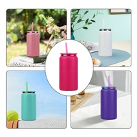 Vente en gros de gobelets à sublimation en acier inoxydable de 16oz bocaux Mason plaqué or pour gravure au laser ébauches de sublimation