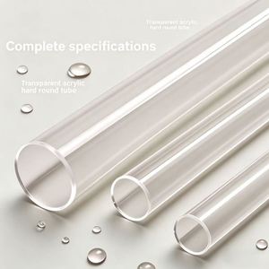 Tubo de Acrílico Transparente de Corte Personalizado, Cilindro de Acrílico Hueco de Alta Resistencia para Cubiertas Antipolvo y Uso en Acuarios - Product Image 4