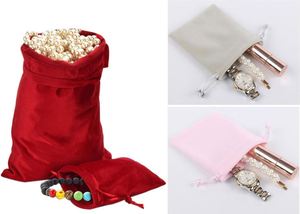 Comfortable Birthday Packaging Cosmetics Dice Gift Jewelry Mixed Color <b>Drawstring</b> Small Velvet Bag With Logo - Product Image 2