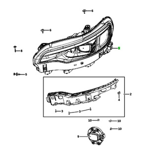 Conjunto de Faros Delanteros para Jeep Cherokee 68275949AJ 68275948AJ 12V Halógenos Xenón para Modelos 2019-2023 - Product Image 4