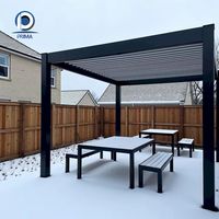 Structure de pergola personnalisée avec performance imperméable et aspect minimaliste pour terrasse de jardin et projets extérieurs