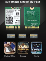 La más nueva tarjeta inalámbrica AX210 de gran venta para Intel AX210NGW WIFI6E 3 banda 5374Mbps M.2 tarjeta Wifi NGFF BT5.3