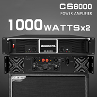 Amplificateur de puissance audio professionnel CS6000 Sound Standard 2 canaux 1000 Watts pour scène