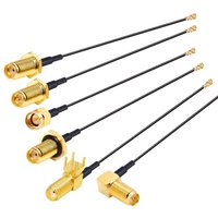 Câble adaptateur coaxial en cuivre RF1.13 durable ANNXIN avec connecteur SMA mâle vers U.FL, assemblage pigtail pour système d'antenne extérieure