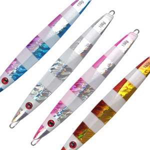 Señuelo de pesca de 150g con peso de plomo para pesca en agua salada, señuelo de jigging para barco, de hundimiento rápido y que brilla en la oscuridad. - Product Image 3