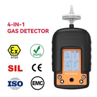 Nouveauté : détecteur de gaz portable 4 en 1, analyseur de fuite de gaz multi-gaz O2 EX H2S CO, protection IP66, haute précision, écran LED, Atex