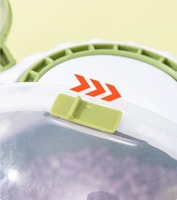 Vente en gros de cages pour hamsters portables en plastique pour l'extérieur style ovni bleu vert rose orange palettes à plateaux en plastique pour plusieurs couleurs