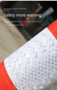 Columna <span class=keywords><strong>de</strong></span> Protección Vial <span class=keywords><strong>de</strong></span> TPU Elástico Reflectante Rojo <span class=keywords><strong>de</strong></span> 100 cm, Duradera, Anticolisión, Aislante, <span class=keywords><strong>de</strong></span> EVA, <span class=keywords><strong>de</strong></span> Plástico PU - Product Image 5