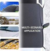 Abri de voiture pliable multi-fonctionnel pour pare-brise avant de voiture Couverture de protection contre la grêle