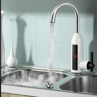 Chauffe-eau sans réservoir 3300W, chauffe-eau rapide avec affichage numérique ElD pour cuisine et salle de bain, robinet chauffe-eau
