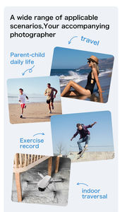 โดรน AERI 100 VR พร้อมแว่นตาเสมือนจริง มอเตอร์ไร้แปรงถ่าน เฮลิคอปเตอร์บังคับวิทยุ กล้องคู่ WiFi FPV ควอดคอปเตอร์ ของเล่นสำหรับเด็กผู้ชาย - Product Image 5