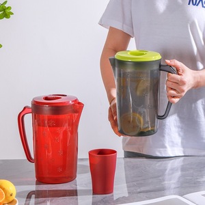 <b>Large</b> Capacity Plastic Water Pitcher Jug Heat Resistant Food Grade BPA Free PP Colorful for Home Restaurant Outdoor Party - Product Image 4