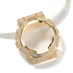 UWIN Lunette de montre de luxe sertie de pierres pour <span class=keywords><strong>Casio</strong></span> <span class=keywords><strong>G</strong></span>-<span class=keywords><strong>Shock</strong></span> GA110, en argent 925 avec Moissanite de grade D VVS, boîtier de montre de luxe pour <span class=keywords><strong>Casio</strong></span> - Product Image 6