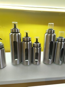 <strong>Wholesale</strong> <strong>Stainless</strong> <strong>Steel</strong> Clear Food Storage Jars Airtight Lids Kitchen Cereal Rice Beans Dispenser - Product Image 5