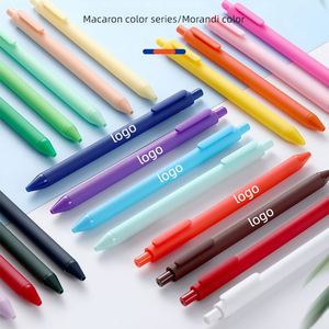 Candy-Colored PVC Acrylic Advertising Signature <b>Pen</b> Casual Neutral Design with Pressed Logo for Office Stationery Sticker Use - Product Image 1