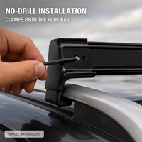 Cross Bar Roof Rack untuk Tank 300 400 500 4WD SUV, Rel Bagasi Aluminium untuk Camping dan Perjalanan Overland