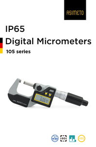 Micrómetro Digital Asimeto IP65 de Acero Inoxidable, Pantalla LCD de 0-25 mm, Precisión de 0.0001 mm, Herramienta de Medición - Product Image 6