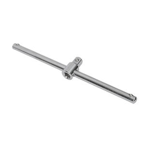 Tige d'extension industrielle en acier au carbone 1/2 po, à poignée droite, avec embout hexagonal à bille et entrée carrée, surface plaquée - Product Image 1