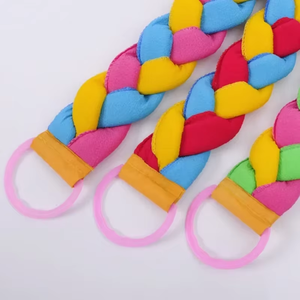 Tira de frotar de baño de cuatro hebras trenzadas de doble cara para espalda, tipo toalla - Product Image 5