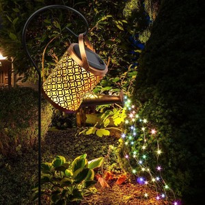 Lampe solaire à LED pour jardin extérieur en fer Crafto Hollow Kettle String Waterfall Lawn Pathway Villa Lighting Solar Lights - Product Image 4