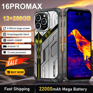 Smartphone robuste 16pro Max 5G, très résistant, prend en charge le GPS, la vision nocturne, résistant aux chocs, <span class=keywords><strong>jeu</strong></span>, IP68, grande batterie, longue durée <span class=keywords><strong>de</strong></span> vie <span class=keywords><strong>de</strong></span> la batterie - Product Image 2