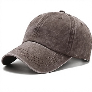 Gorra de Béisbol de Algodón Lavado, Unisex, Ajustable, de 6 Paneles, Color Sólido, Estilo Casual, para Primavera/Verano - Product Image 1