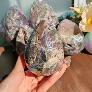 Œufs en cristal de sphalerite en gros, décorations sculptées pour la maison, idéales pour le Feng Shui, cadeaux de fêtes et de mariage, et collections - Product Image 6