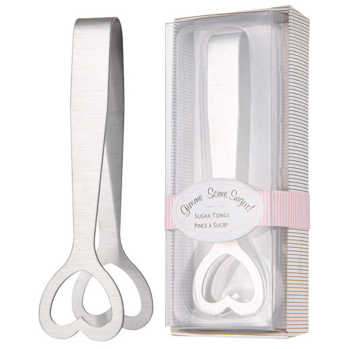Lot De 10 Pinces à Sucre/Candy En Forme De Cœur – Acier Inoxydable Élégant Pour Mariages & Fêtes