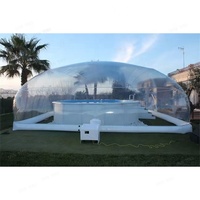Dôme de piscine gonflable transparent et hermétique pour l'extérieur, abri de piscine, tente à bulles, certification EN14960, piscine personnalisable