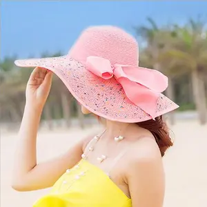 Güneşlik kadınlar geniş ağız güneşlik çocuk yaz sonbahar katlanabilir güneş koruyucu seyahat sahil tatil plaj hasır şapka