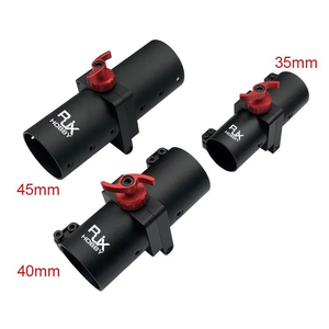 RJX 35/40mm Drone Folding Connector Round Carbon Fiber Rod Tube <b>Clamp</b> <b>Quick</b> Release Joint Anti-loose Buckle - Product Image 6