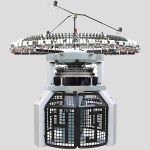 Machine à tricoter circulaire automatique informatisée haute vitesse pour tissus de t-shirts, double jersey interlock, trame KING KNIT - Product Image 1